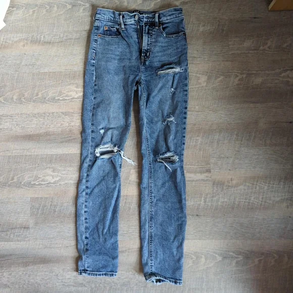gap cigarette jeans GAP | Jeans | Gap Distressed Acid Wash Cigarette Jeans